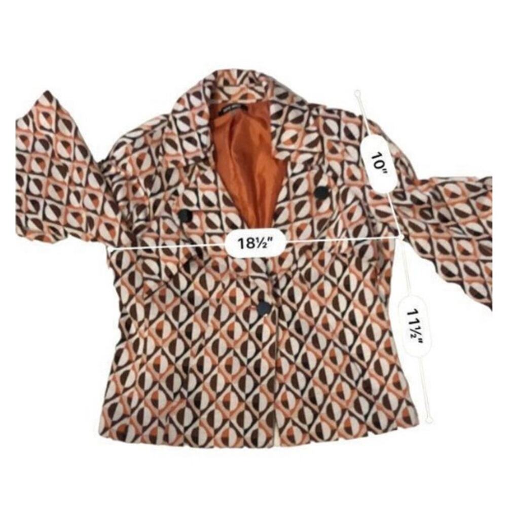 Retro 3/4 Bell Sleeve Blazer- Size 8 - Picture 6 of 6